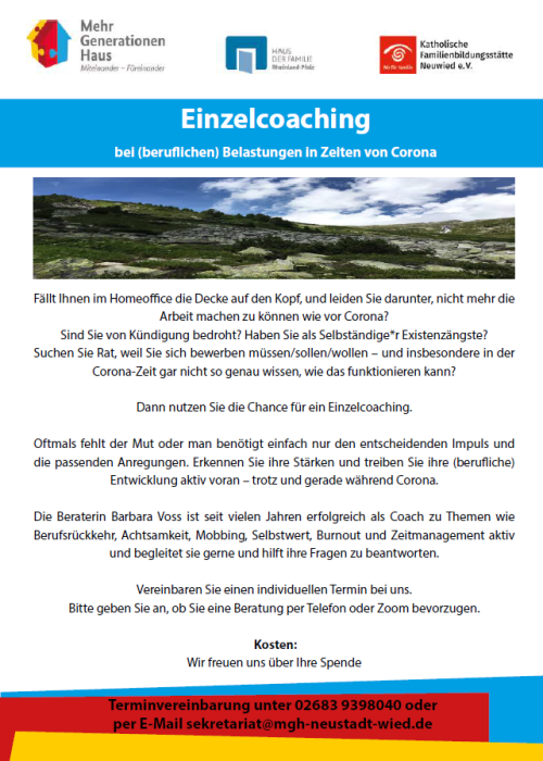 Coaching gegen Spende