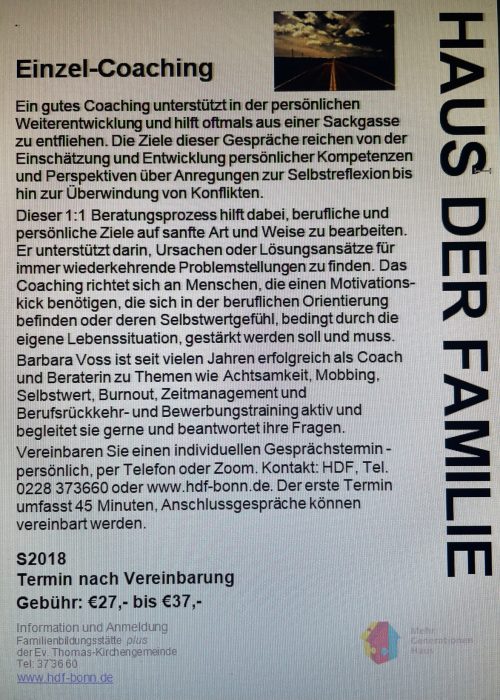Einzelcoaching HDF